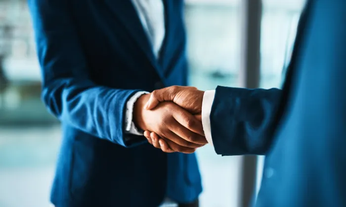 Partnership handshake